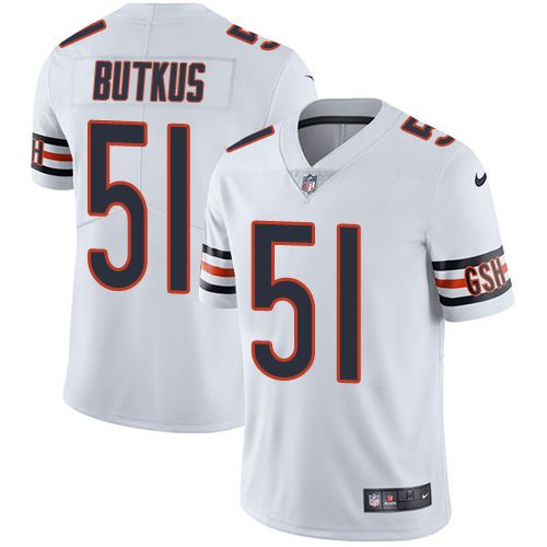 Men Chicago Bears #51 Dick Butkus Nike Navy White Limited Player NFL Jersey